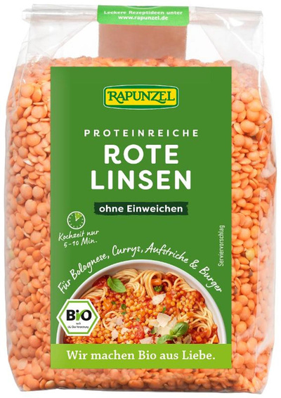 Produktfoto zu Rote Linsen 500g
