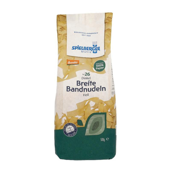 Produktfoto zu Breite Dinkel Bandnudeln 500g