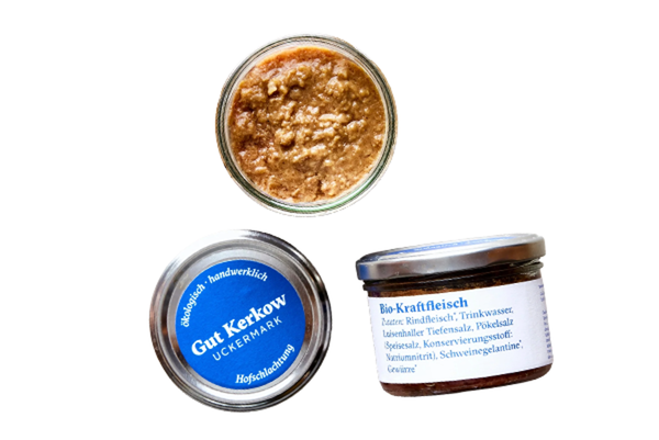 Produktfoto zu Bio Corned Beef vom Rind (Kraftfleisch) im Glas 160g