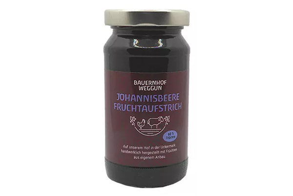 Produktfoto zu Johannisbeerfruchtaufstrich 220g