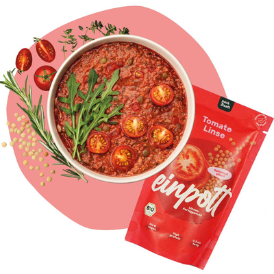 Produktfoto zu Tomate Linse einpott-Mahlzeit (zubereitet 350g)
