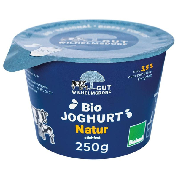 Produktfoto zu Joghurt natur stichfest 3,5% aus muttergebundener Kälberaufzucht 250g