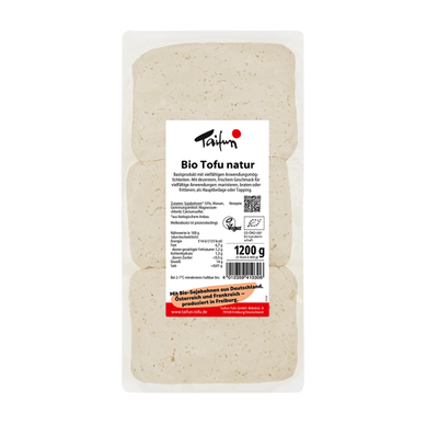 Produktfoto zu Tofu Natur 1,2kg (3 Stück)