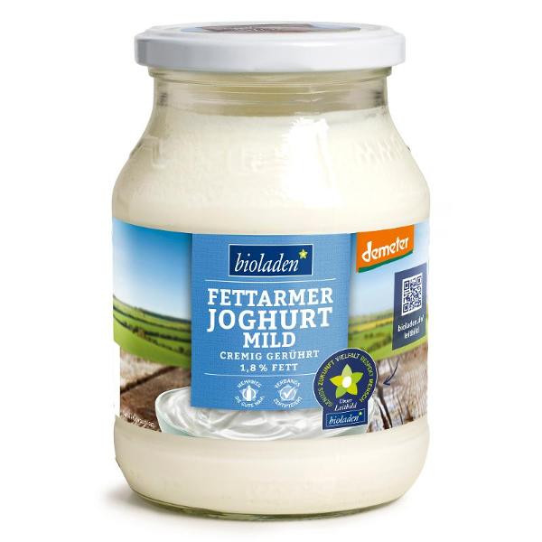 Produktfoto zu Demeter Joghurt mild 1,8% 500g