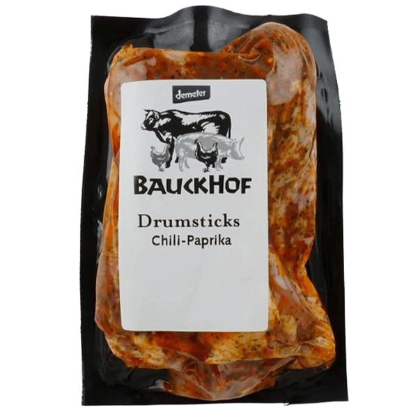 Produktfoto zu Hähnchen-Drumsticks Chilli_Paprika, 4 Stück ca. 400g