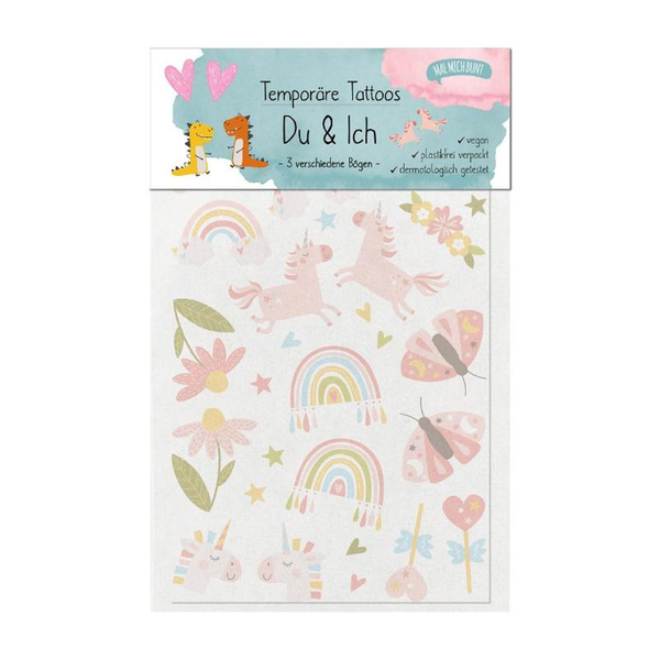 Produktfoto zu Kindertattoos Du und Ich 3 Bögen