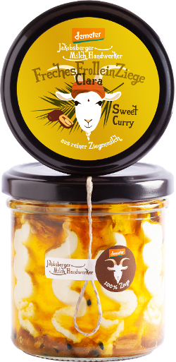 Produktfoto zu Freches Frollein Ziege Sweet Curry 135g