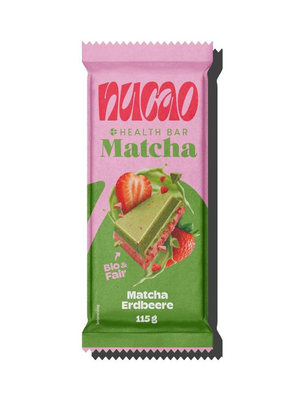 Produktfoto zu Schokoladentafel Matcha Strawberry 115g
