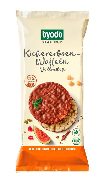 Produktfoto zu Kichererbsen Waffeln Vollmilch 65g