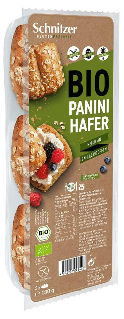 Produktfoto zu Panini Hafer glutenfrei 6x180g