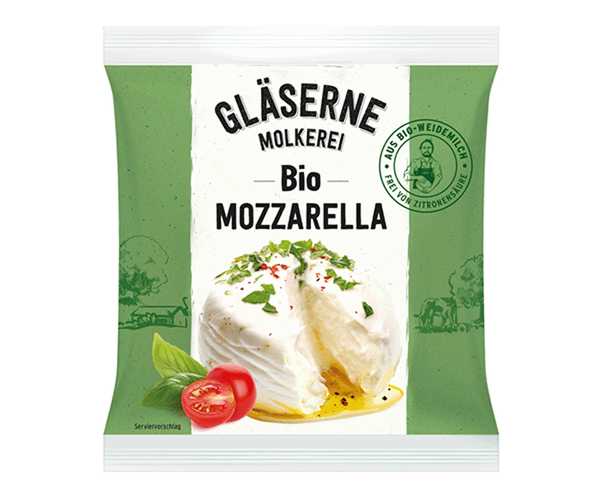 Produktfoto zu Mozzarella Gläserne Molkerei 125g