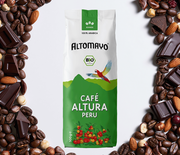 Produktfoto zu Hochland Kaffee Peru Bohnen 500g