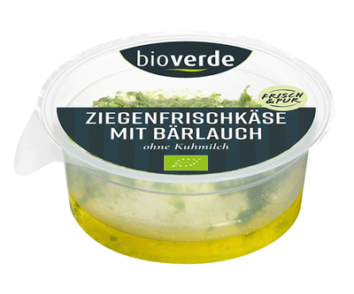 Produktfoto zu Ziegen Frischkäse Bärlauch 100g