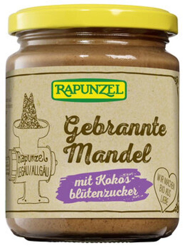 Produktfoto zu Gebrannte Mandel Aufstrich mit Kokosblütenzucker 250g
