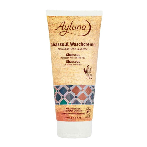 Produktfoto zu Ghassoul Waschcreme Marokkanische Lavaerde 200ml