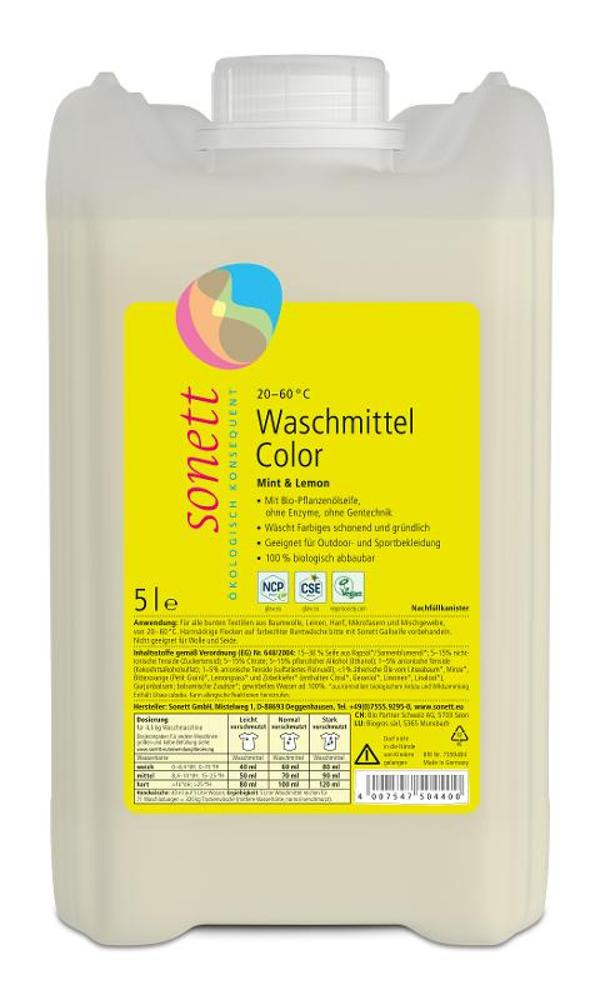 Produktfoto zu Waschmittel Color Mint & Lemon 5l