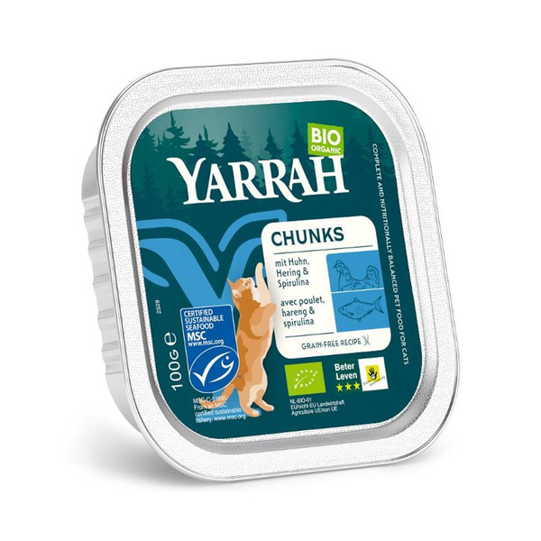 Produktfoto zu Bröckchen Fisch mit Spirulina für Katzen, 16 x 100g