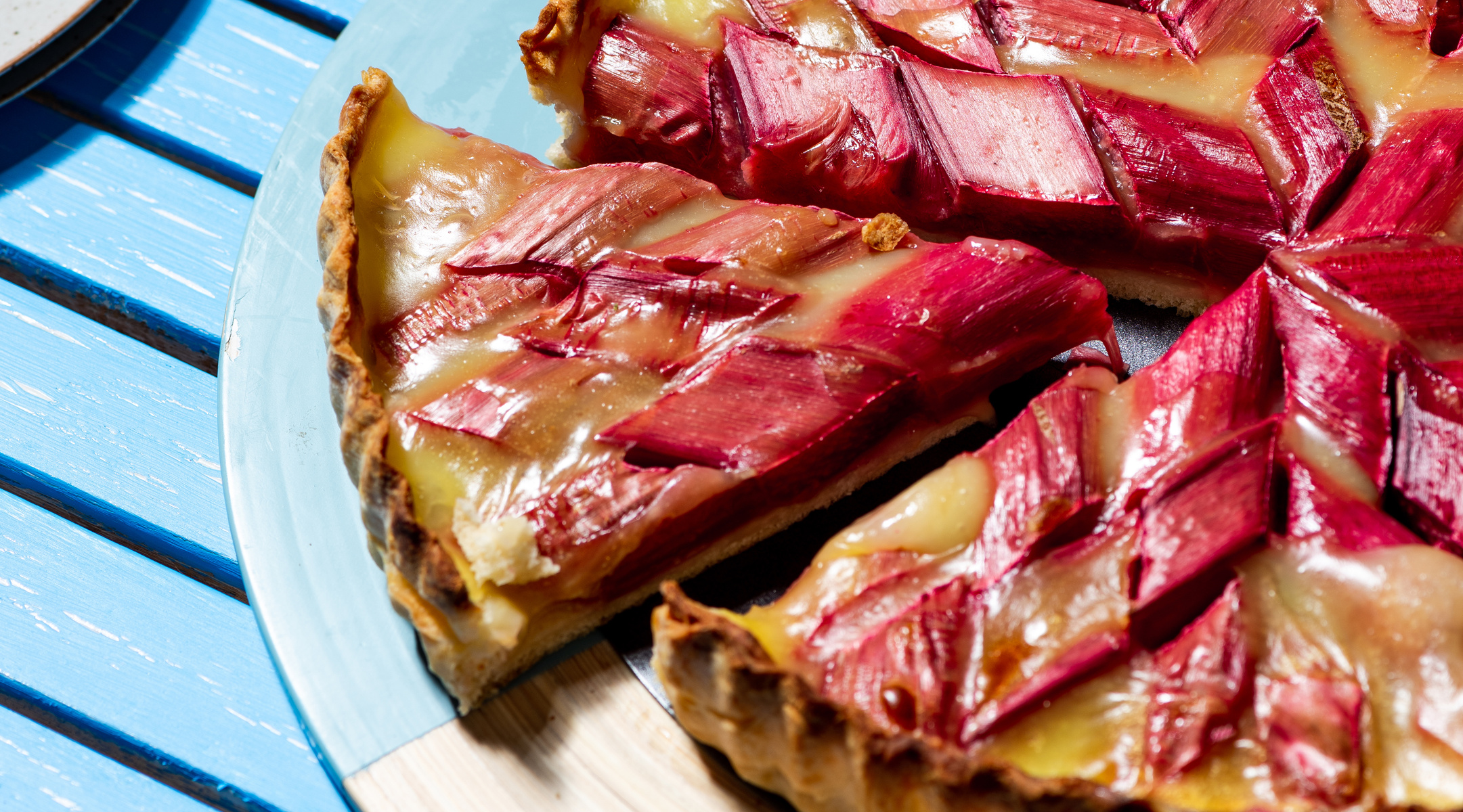 Rezeptbild für Cremige Rhabarber-Tarte
