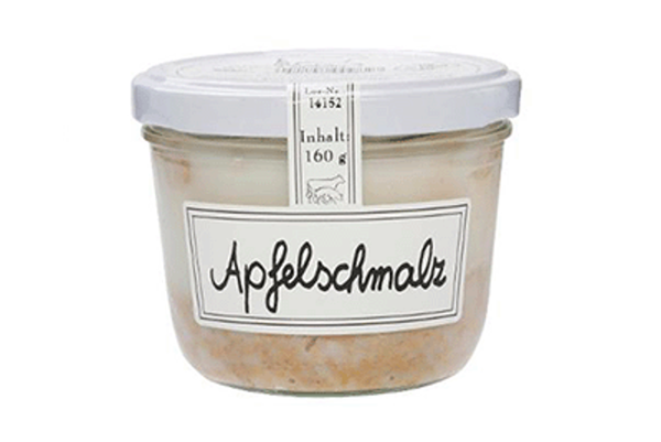 Produktfoto zu Apfelschmalz im Glas 160g