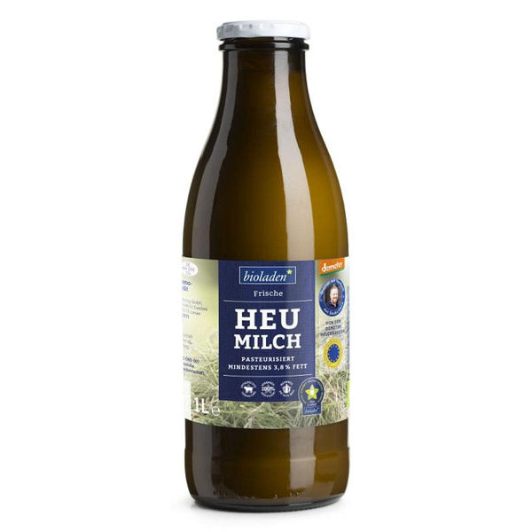 Produktfoto zu Frische Heumilch 3,8% 1L, Kuh & Kalb