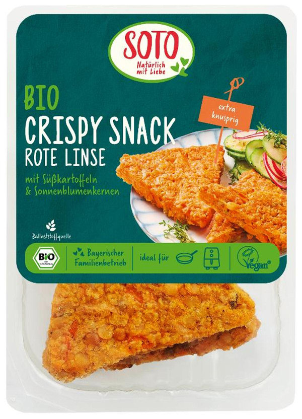 Produktfoto zu Crispy Snack Rote Linse 200g