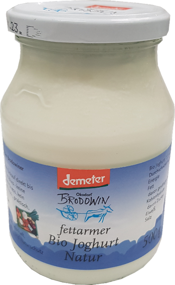 Produktfoto zu Brodowin fettarmer Joghurt 1,5% 500g