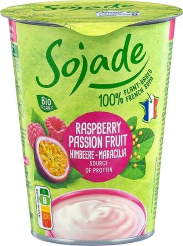 Produktfoto zu Sojade Joghurt Himbeere-Maracuja 400g