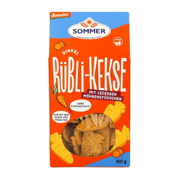 Produktfoto zu Dinkel Rübli Kekse 150g