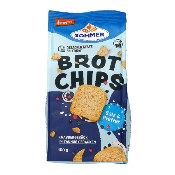 Produktfoto zu Brot Chips Salz 100g