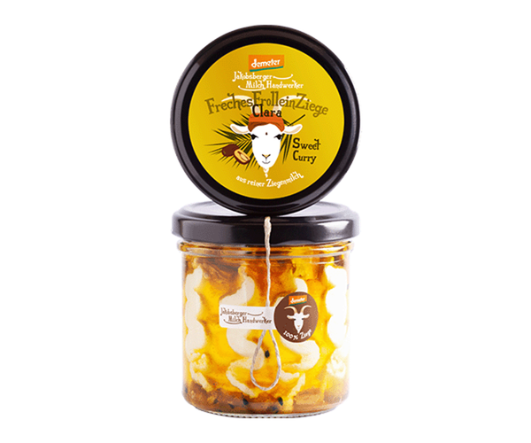 Produktfoto zu Freches Frollein Ziege Sweet Curry 135g