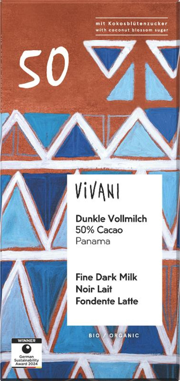 Produktfoto zu Dunkle Vollmilch 50% 80g