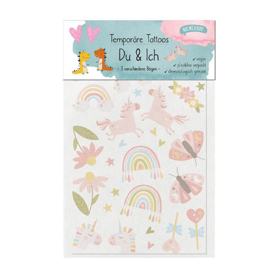 Produktfoto zu Kindertattoos Du und Ich 3 Bögen