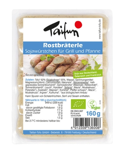 Produktfoto zu Tofu-Rostbräterle 6 Stück, 160g