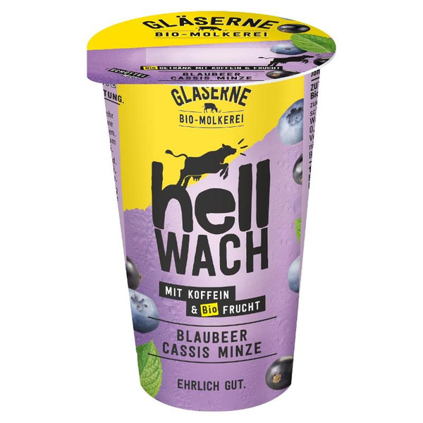 Produktfoto zu HellWach Blaubeere Cassis Minze mit Koffein 230ml
