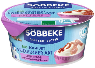 Produktfoto zu Joghurt griechischer Art auf Feige mit Sonnenblumenkernen 150g
