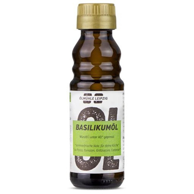 Produktfoto zu Basilikumöl, Würzöl mit Raps 100ml