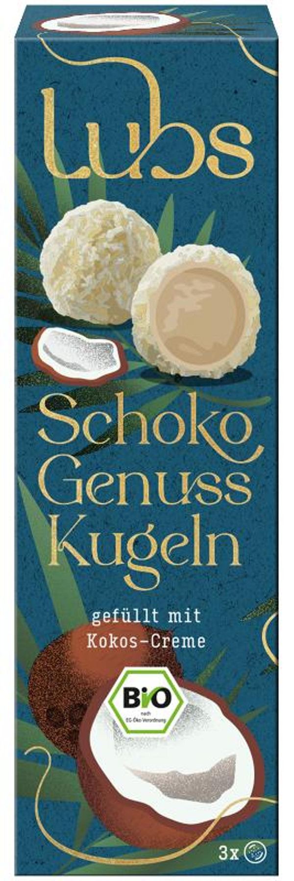 Produktfoto zu Schoko Genuss Kugeln mit Kokoscreme 36g