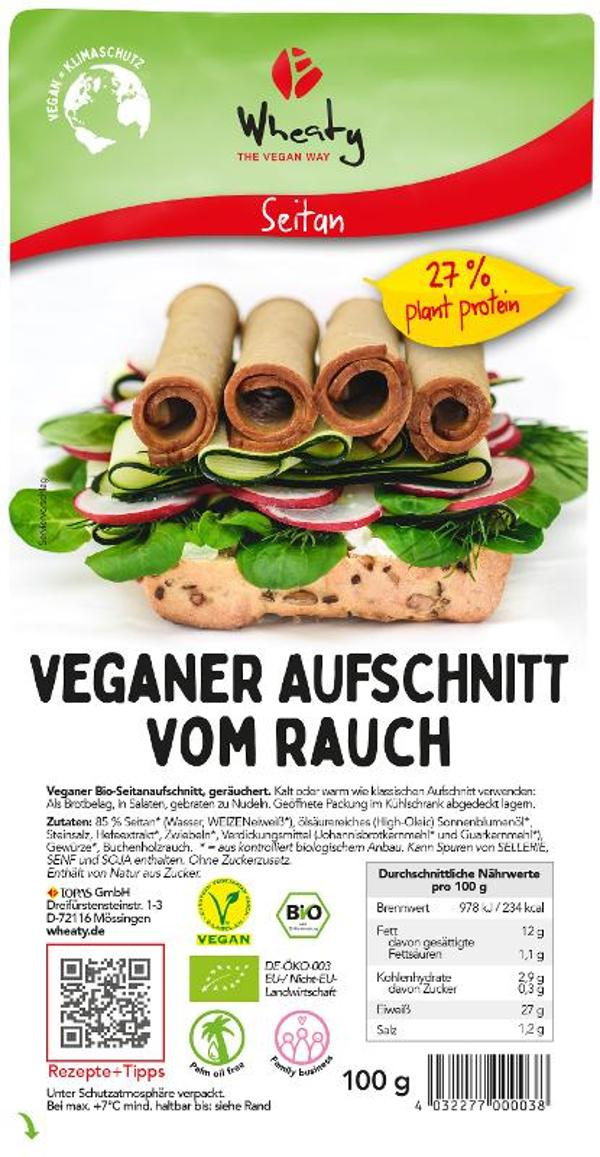 Produktfoto zu Veganer Aufschnitt wie Rauchschinken 100g