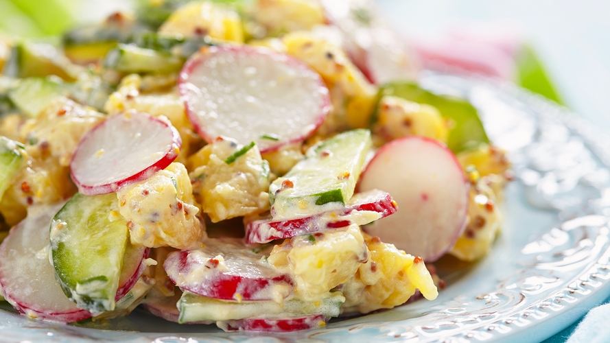 Rezeptbild für Frühlingshafter Kartoffelsalat