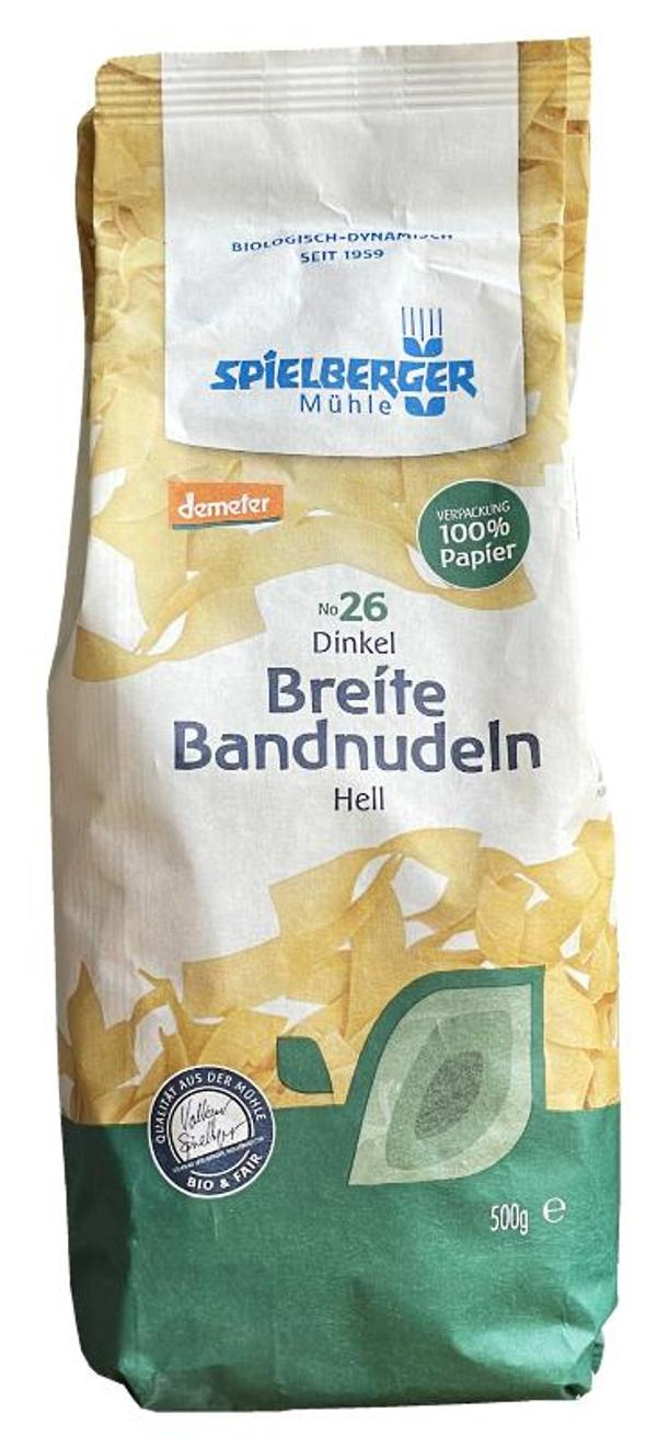 Produktfoto zu Breite Dinkel Bandnudeln 500g