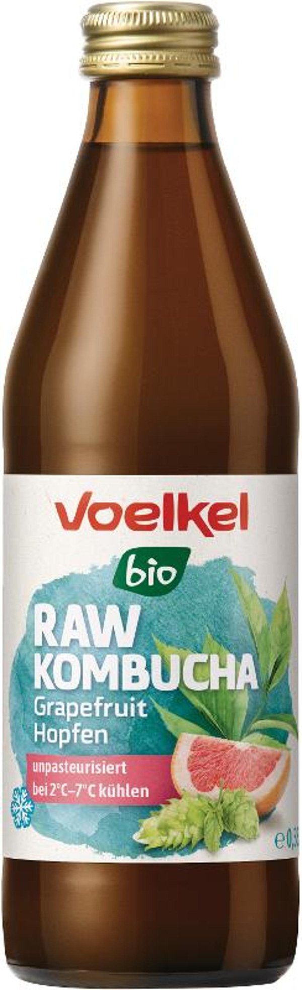 Produktfoto zu RAW Kombucha Grapefruit Hopfen 0,33l