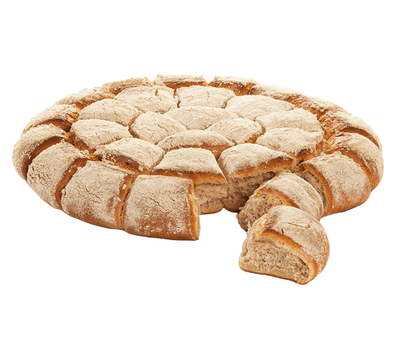 Produktfoto zu Wagenrad Schuster 1250g, Brötchenkranz 30 Stück