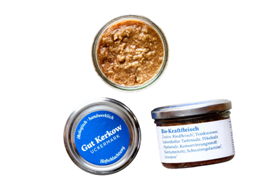 Produktfoto zu Bio Corned Beef vom Rind (Kraftfleisch) im Glas 160g
