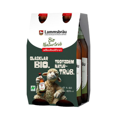 Produktfoto zu Lammsbräu Naturtrüb alkoholfrei 10 x 0,5l