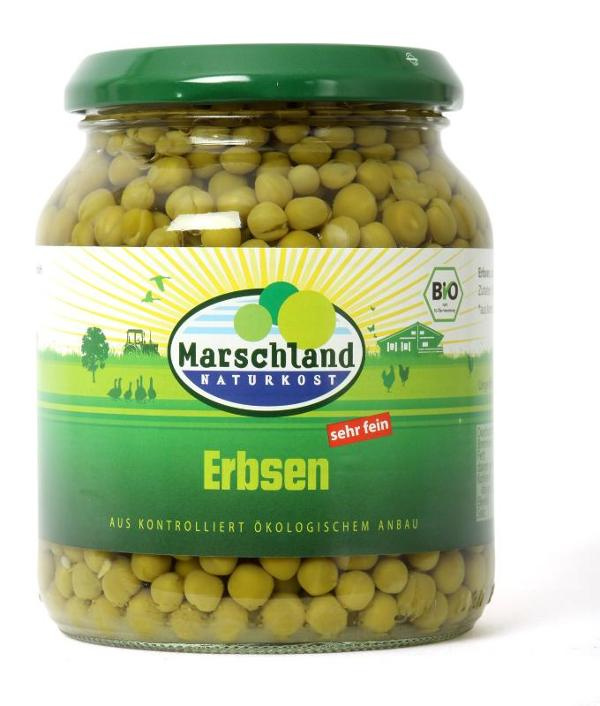 Produktfoto zu Erbsen sehr fein im Glas 350g