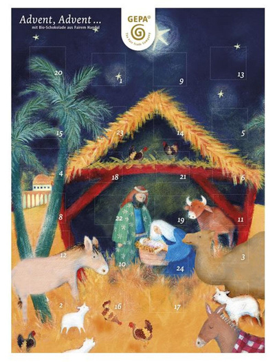 Produktfoto zu Adventskalender Vollmilch 75g