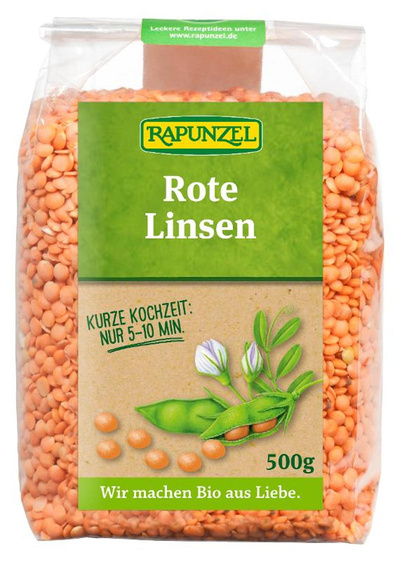 Produktfoto zu Rote Linsen 500g