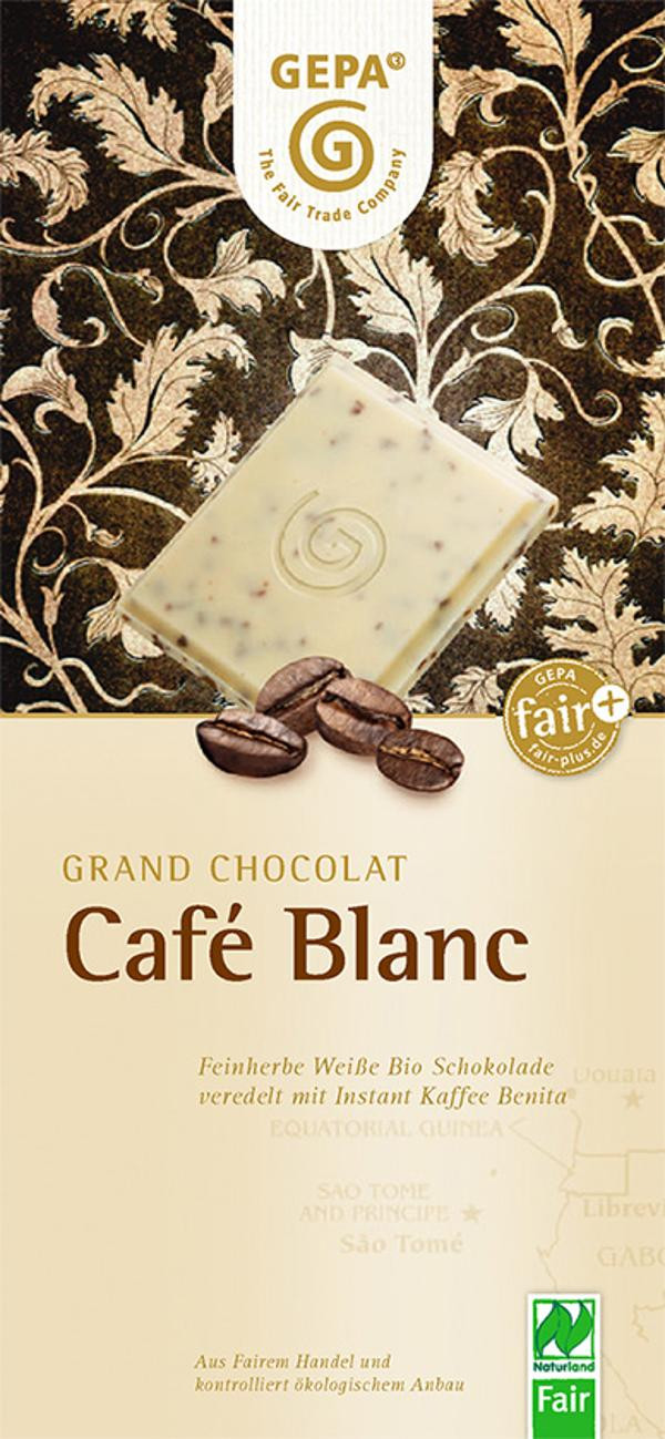 Produktfoto zu Café Blanc Schokolade 100g