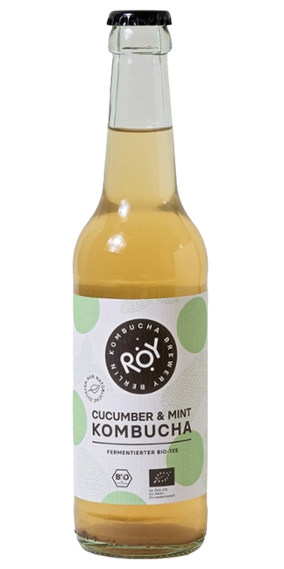 Produktfoto zu Gurke Minze Kombucha 0,33l