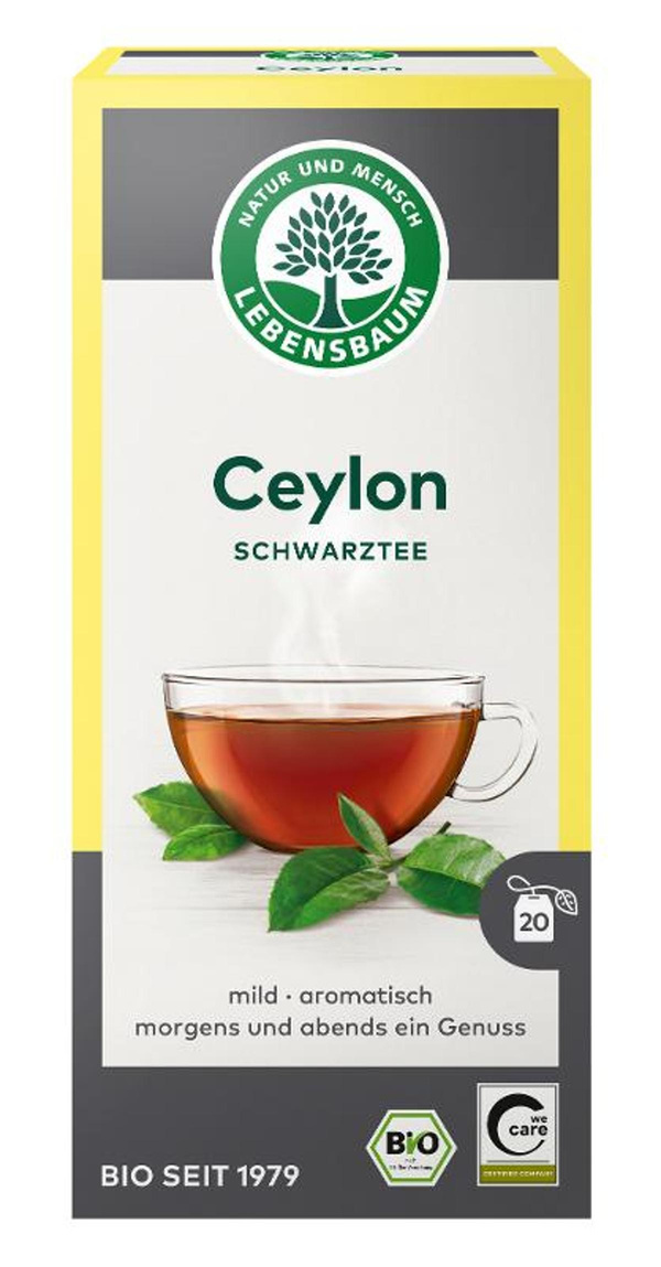 Produktfoto zu Ceylon Schwarztee 20x2g